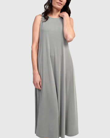 alembika-essential-sleeveless-midi-dress-midikleid-saladine image 3