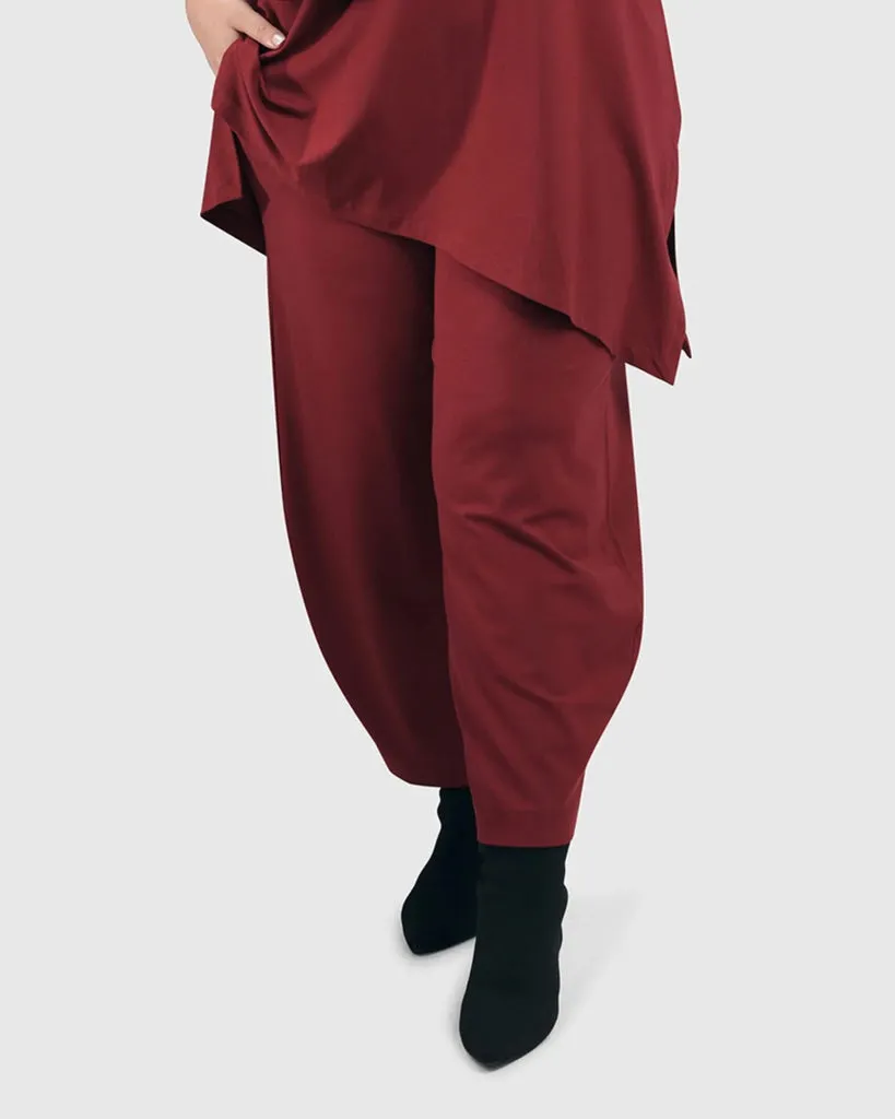 alembika-essential-flow-pants-plum-jerseyhose image 1