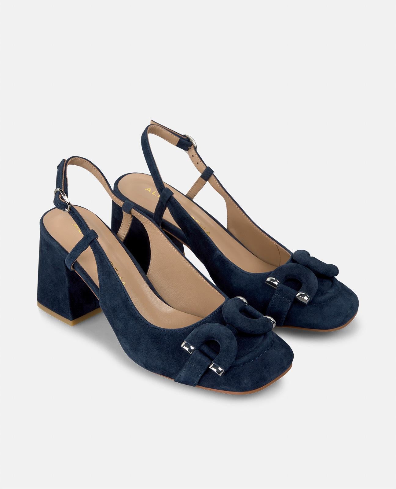 alma-en-pena-shoe-heel-detail-pumps-blau-mit-7-5-cm-absatz image 2