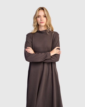 alembika-urban-cloud-a-linie-kleid-mocha-ud665m-maxi image 2