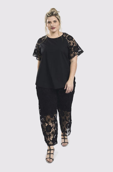 alembika-exquisite-lace-pants-black-spitzenhose-gerade image 2