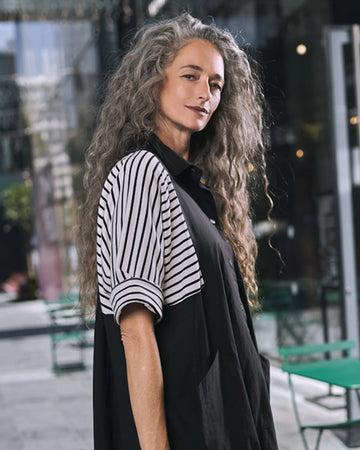 alembika-urban-bliss-trapeze-kleid-stripe image 5