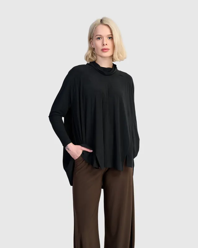 alembika-essential-slinky-swing-turtleneck-black-rolli-tunika image 1