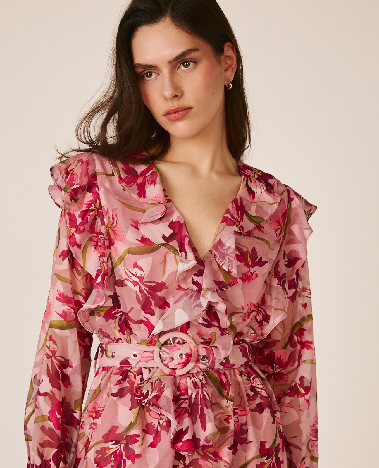 alma-en-pena-midi-dress-with-flowing-sleeves-blumen-midikleid-rosa image 4