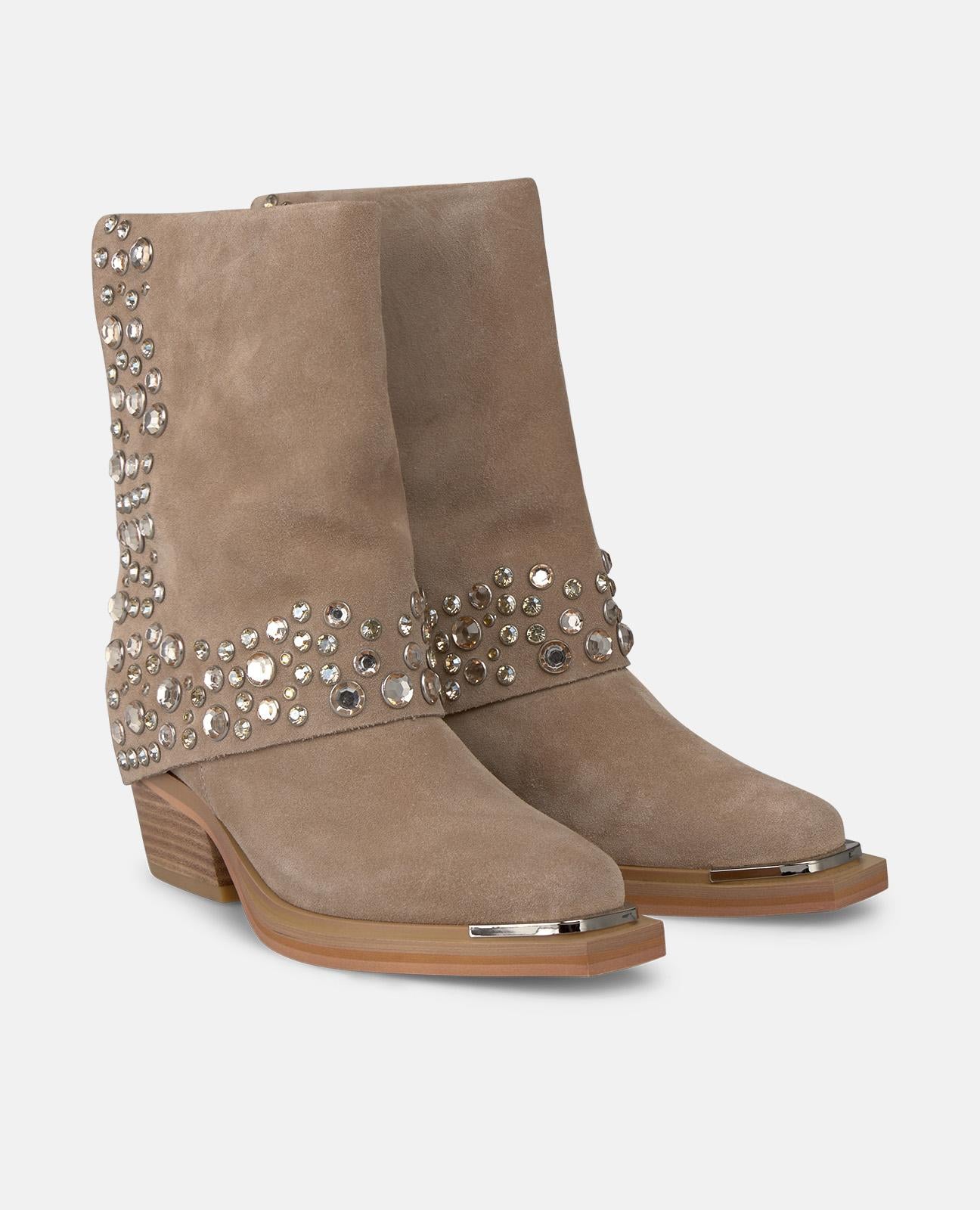 alma-en-pena-tachas-cowboy-stiefelette-vison-6-cm image 2