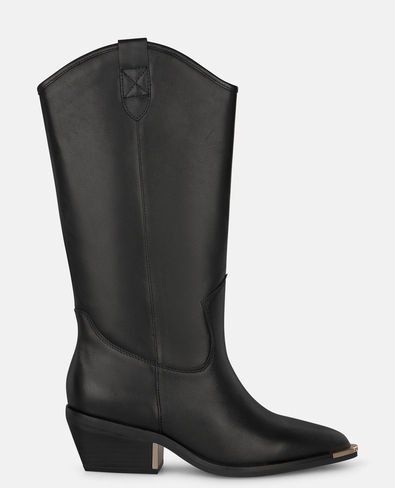 alma-en-pena-alfa-64213-cowboy-stiefel-aus-nappaleder-schwarz-5-cm image 1