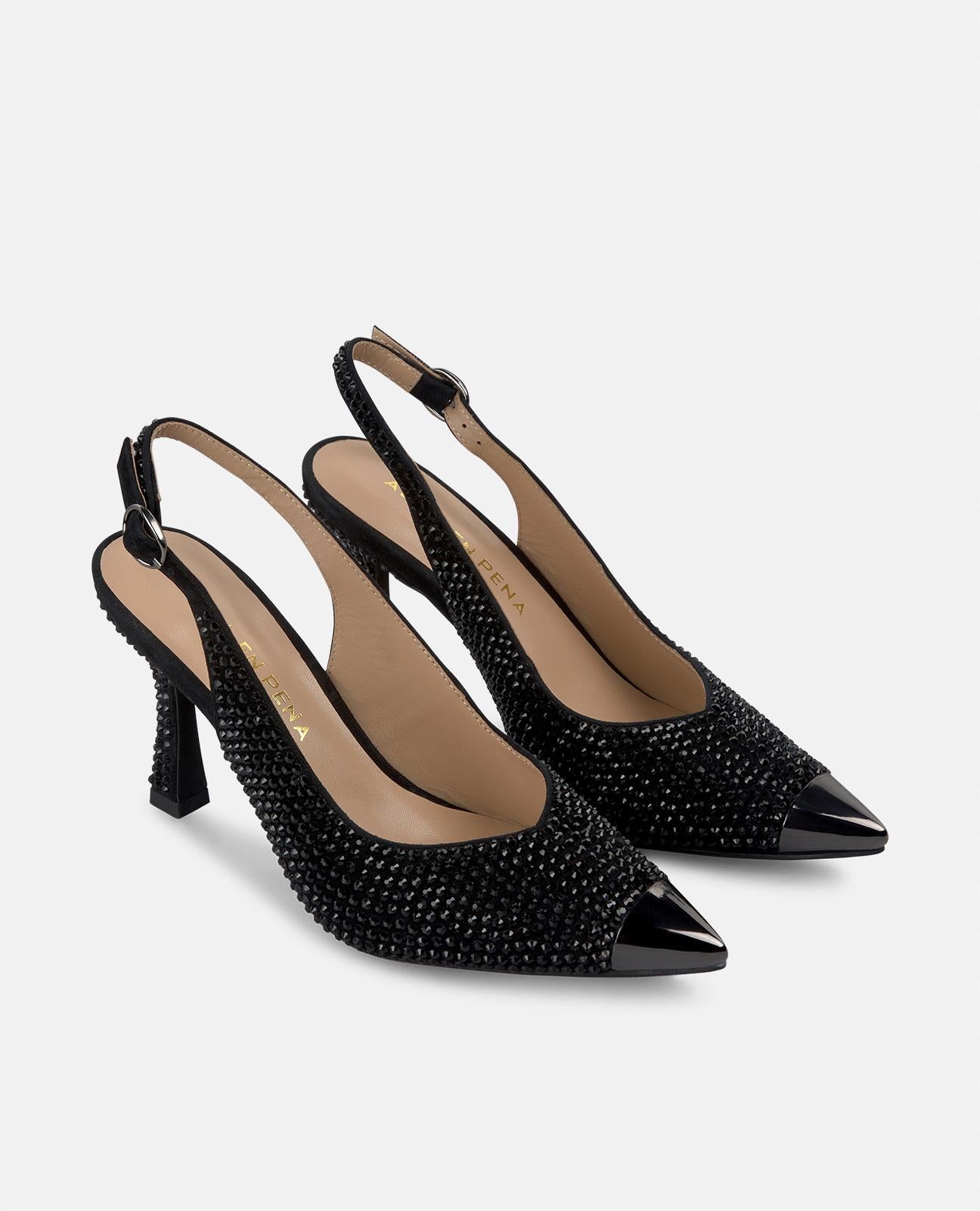 alma-en-pena-stiletto-pumps-schwarz-mit-strass-9-cm image 2