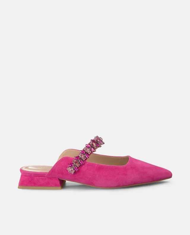 alma-en-pena-mule-fuchsia-spitz-mit-strass-riemen-2-cm image 1