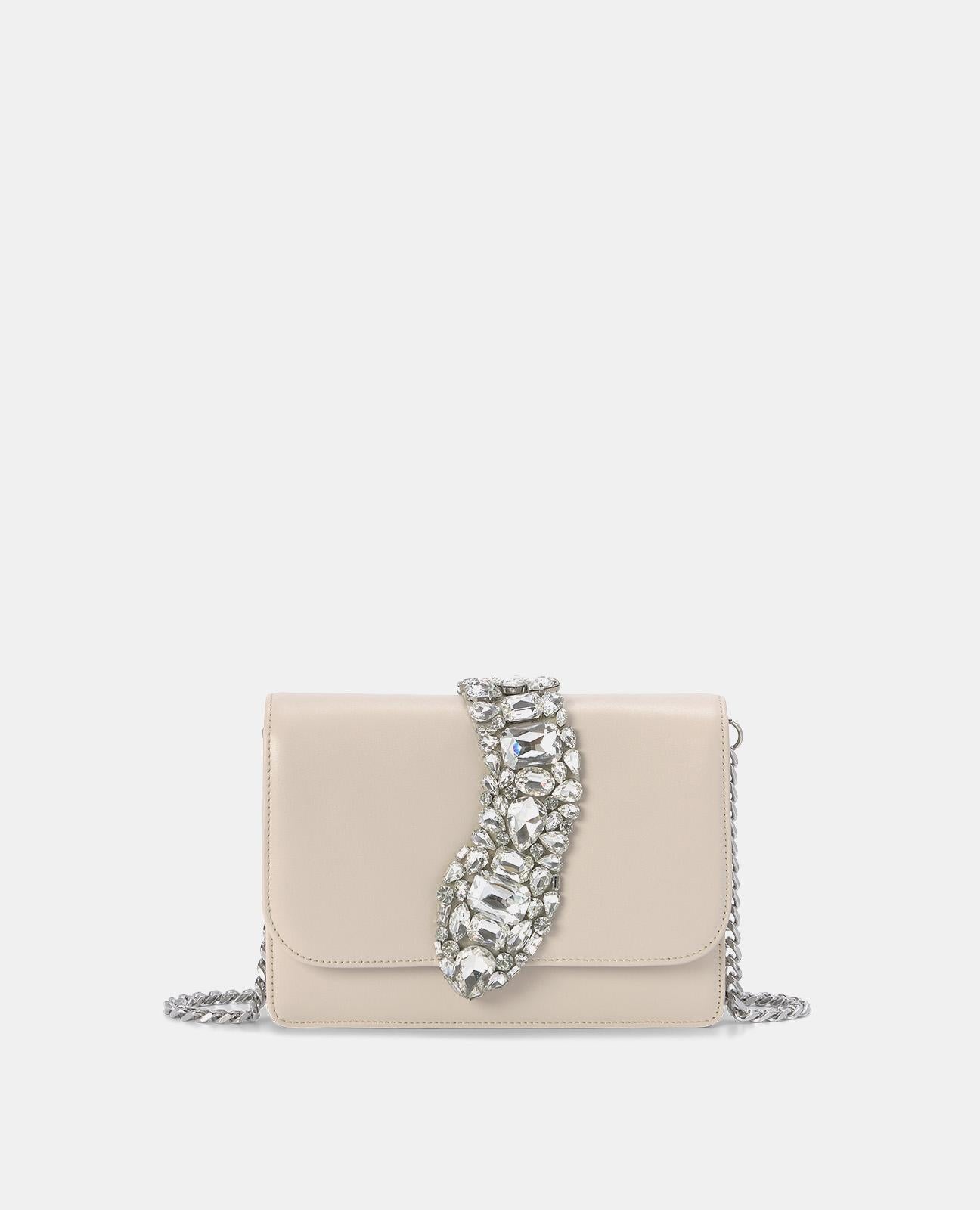 alma-en-pena-schultertasche-ice-snake-mit-kettenriemen-aus-leder image 1