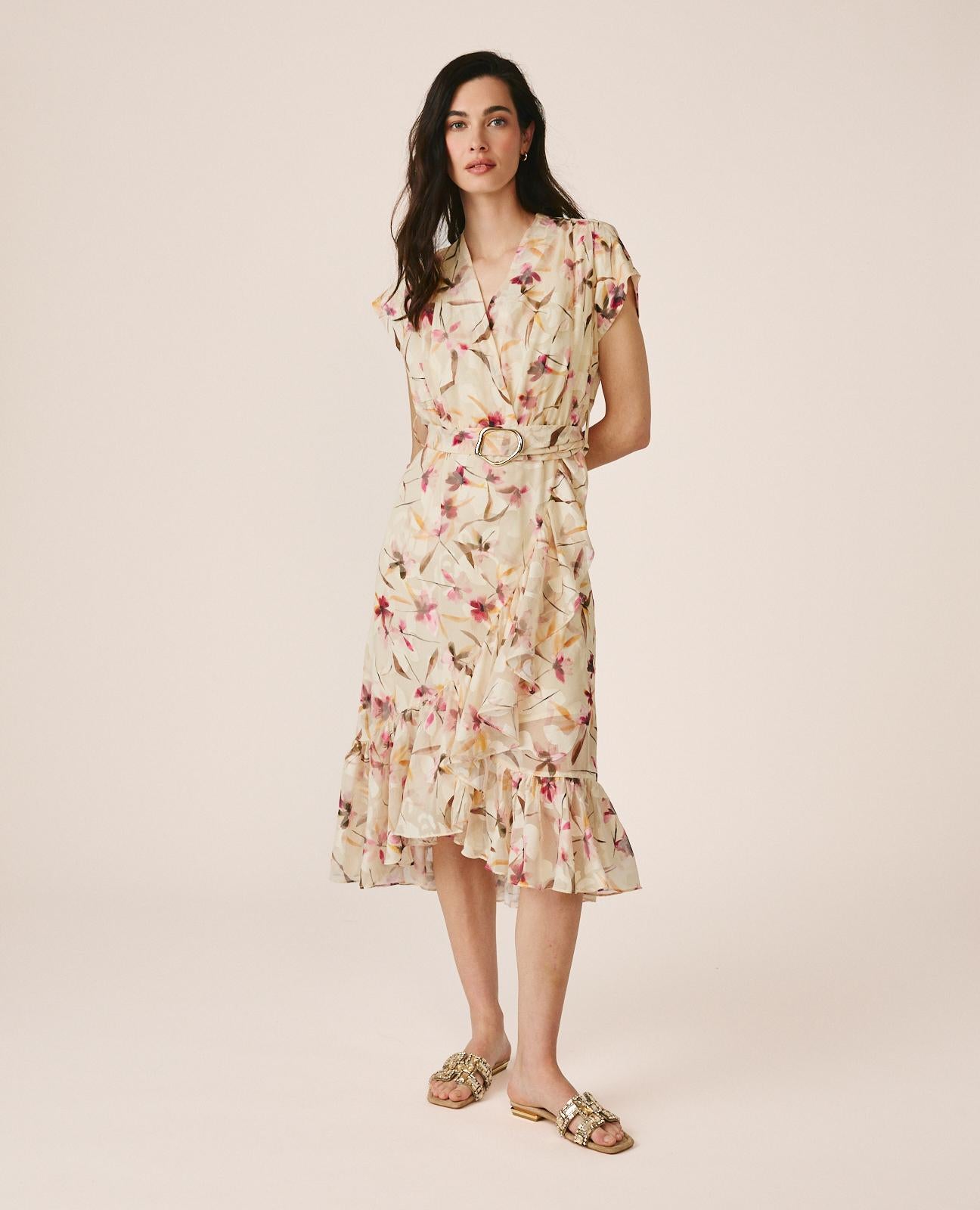 alma-en-pena-short-sleeved-dress-maxikleid-rosa-mit-g-rtel image 4