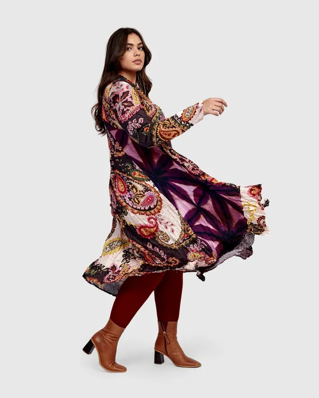 alembika-lavinia-swing-midikleid-paisley image 1