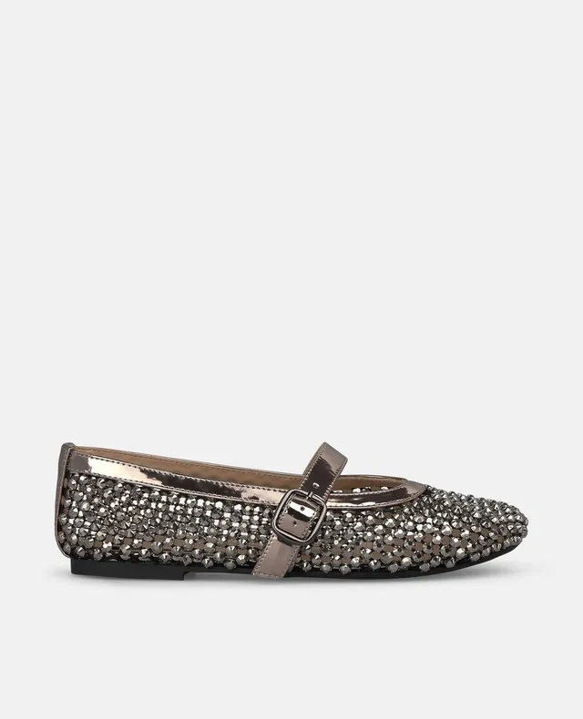 alma-en-pena-metal-mesh-ballet-shoes-damen-ballerinas-silber image 1