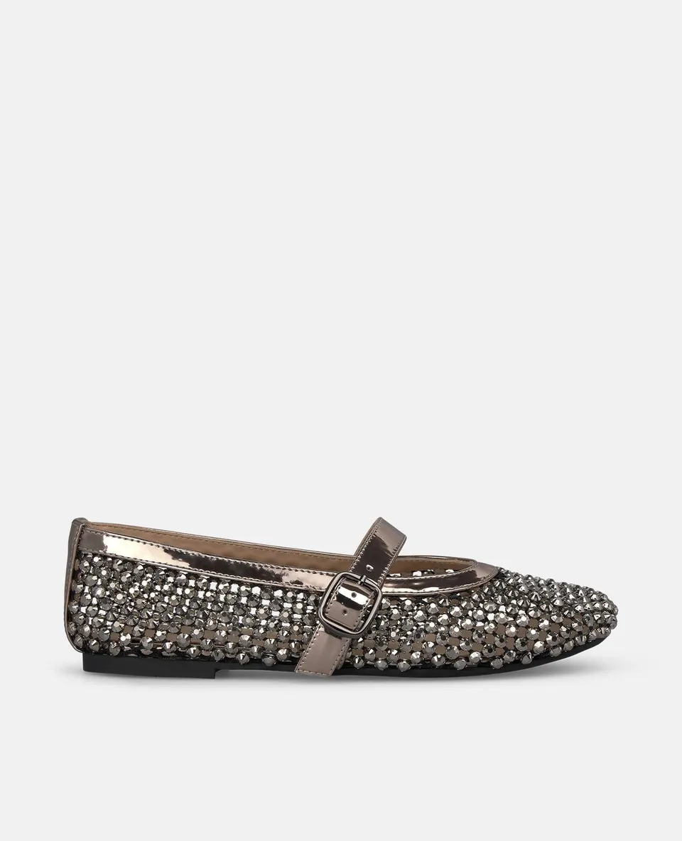 alma-en-pena-metal-mesh-ballet-shoes-damen-ballerinas-silber image 1