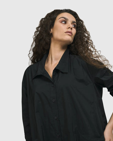 alembika-danica-shirt-jacket-schwarz-hemdjacke-a-linie image 3