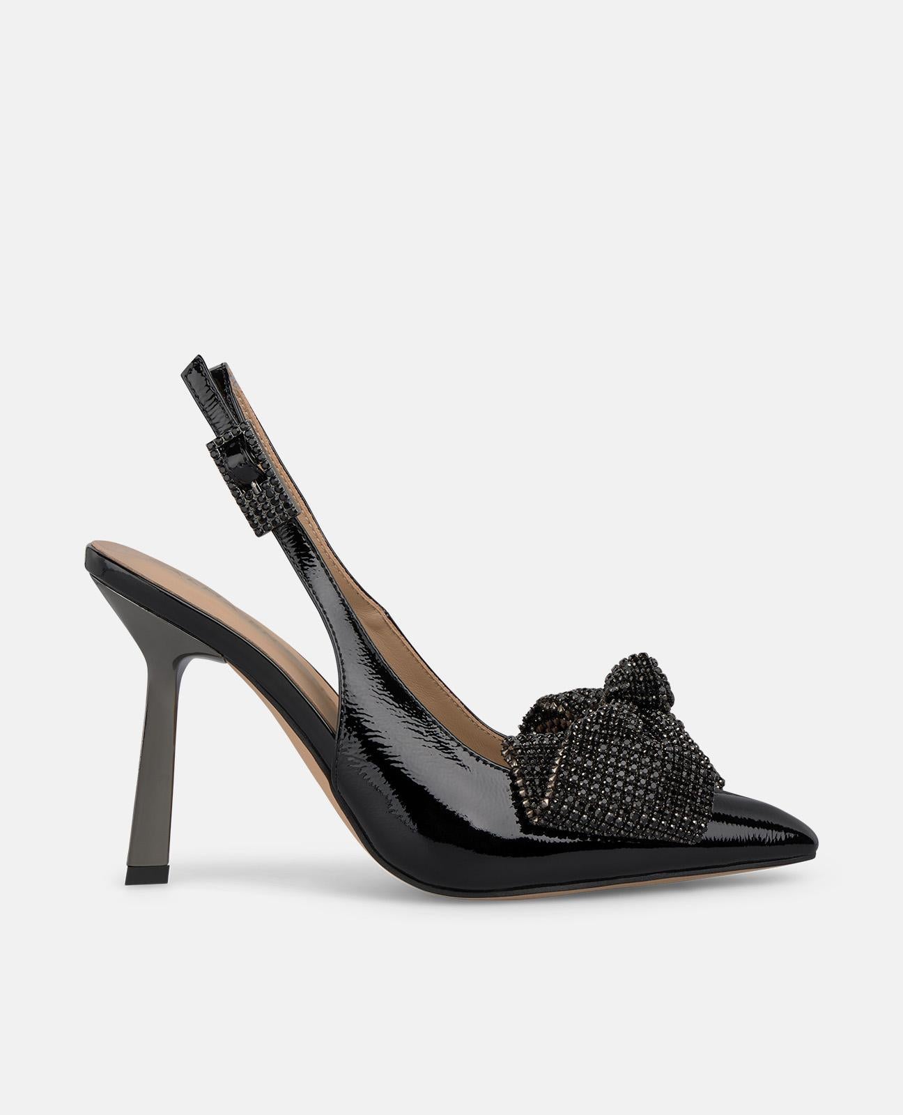alma-en-pena-schleifen-pumps-mit-strass-schwarz-10-cm-absatz image 1