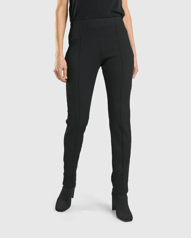 alembika-savant-slim-leg-trousers-schwarz-stretchhose image 1