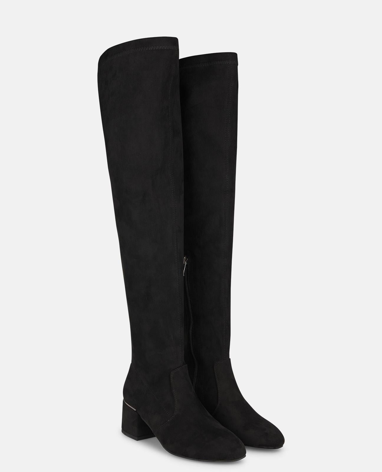 alma-en-pena-high-top-stiefel-schwarz-mit-blockabsatz-5-5-cm image 2