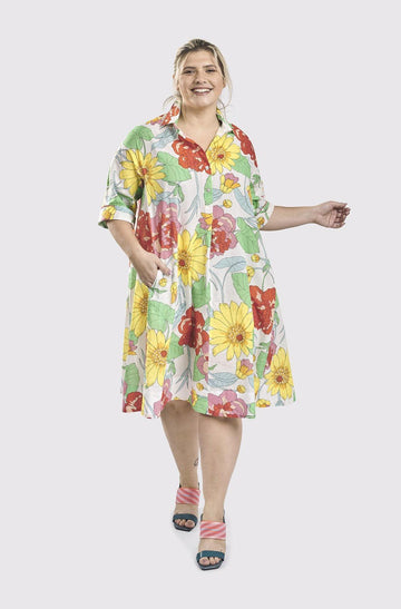 alembika-breeze-shirtdress-hemdkleid-bloom-multi image 6