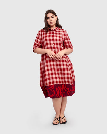 alembika-bunny-wonderful-shirtkleid-check-karo-midi image 8
