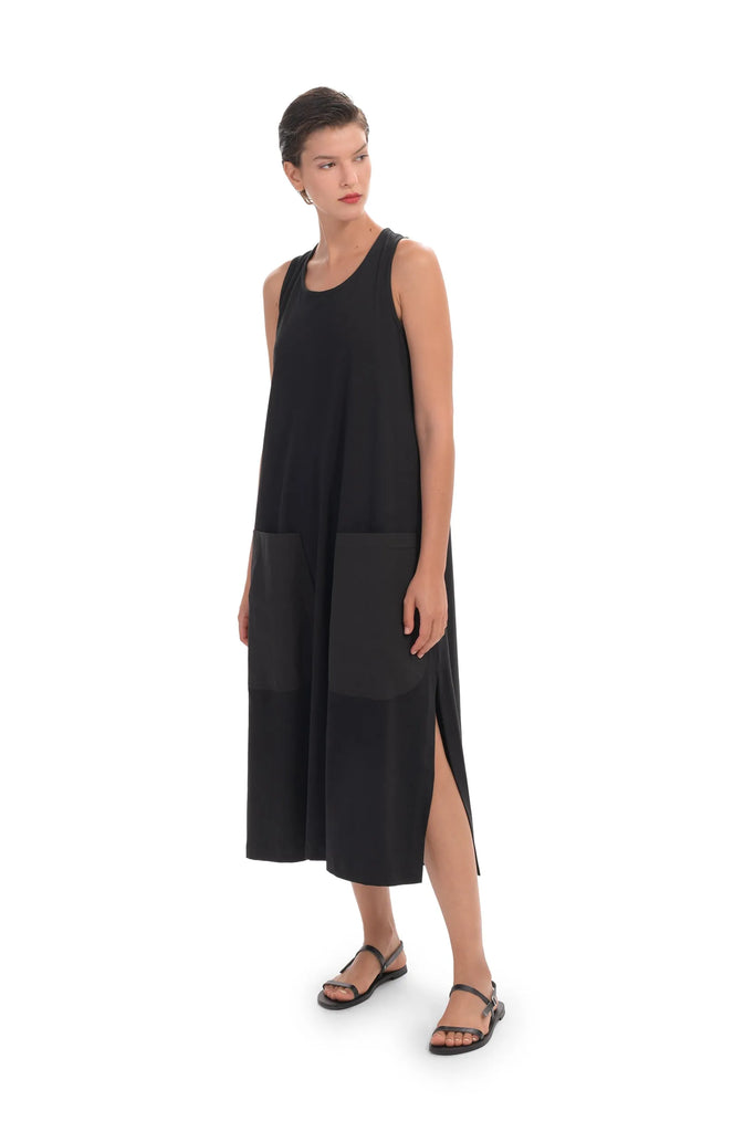 alembika-urban-pocket-tank-maxikleid-schwarz image 1
