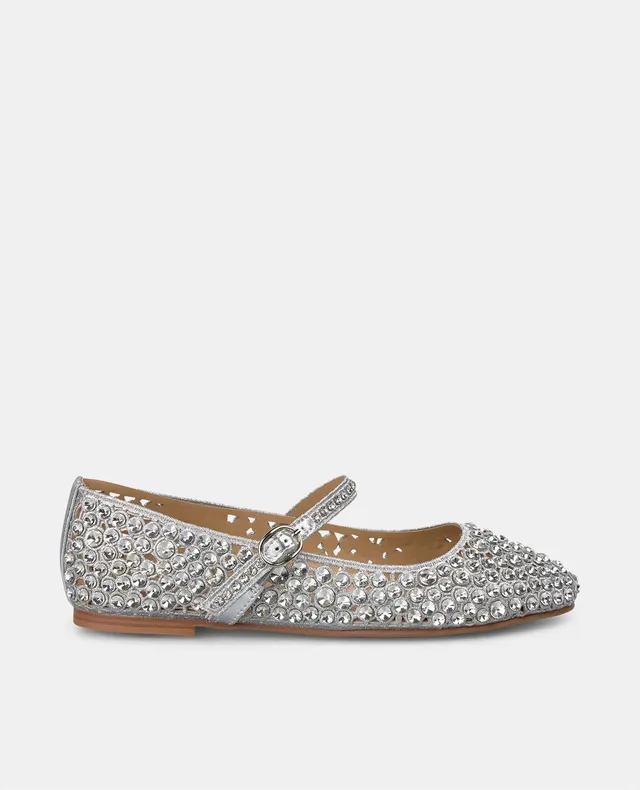 alma-en-pena-rhinestone-ballerina-flache-ballerinas-silber image 1