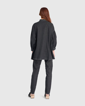 alembika-penelope-puff-top-jet-denim-damen-tunika-jeans image 6