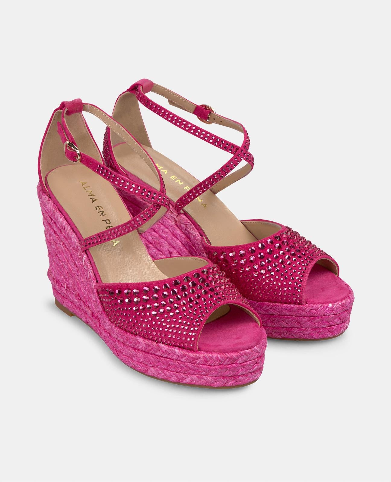 alma-en-pena-54215-keil-sandale-fucsia-strass-9-8-cm image 2