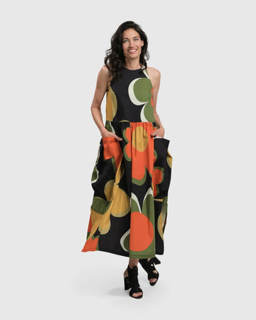 alembika-dina-rmelloses-maxi-kleid-floral image 3