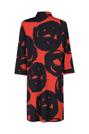 alembika-art-print-shirtdress-tangerine image 6