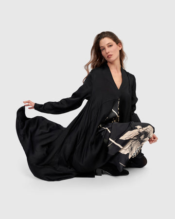 alembika-baroque-draped-dress-mix-maxi-kleid image 7
