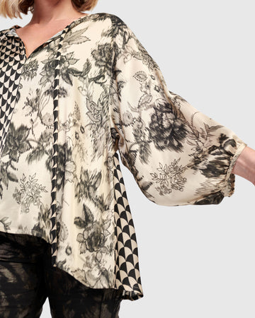 alembika-fleur-poet-bluse-mix-v-ausschnitt-volant-rmel image 7