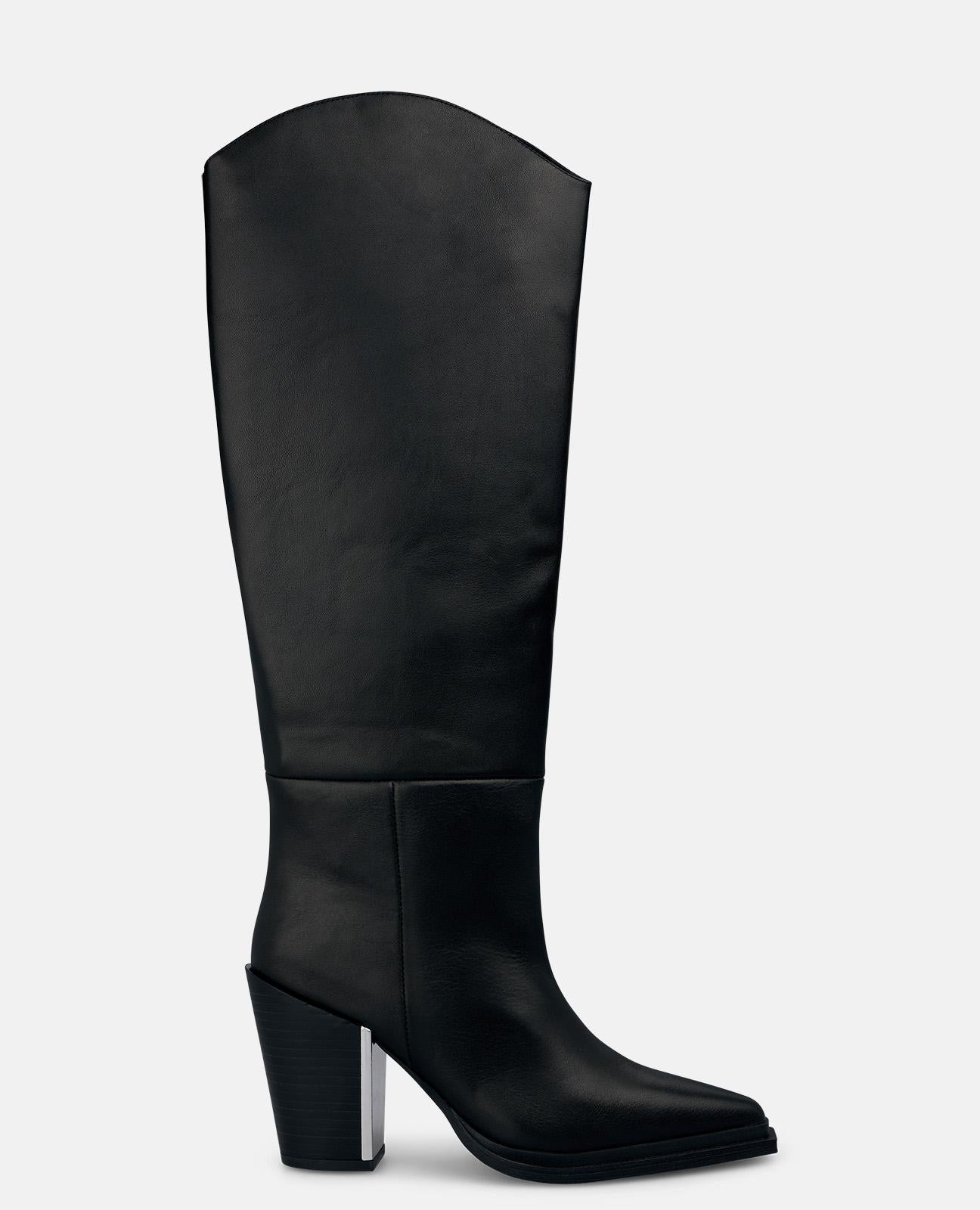 alma-en-pena-high-top-leather-boots-stiefel-schwarz image 1