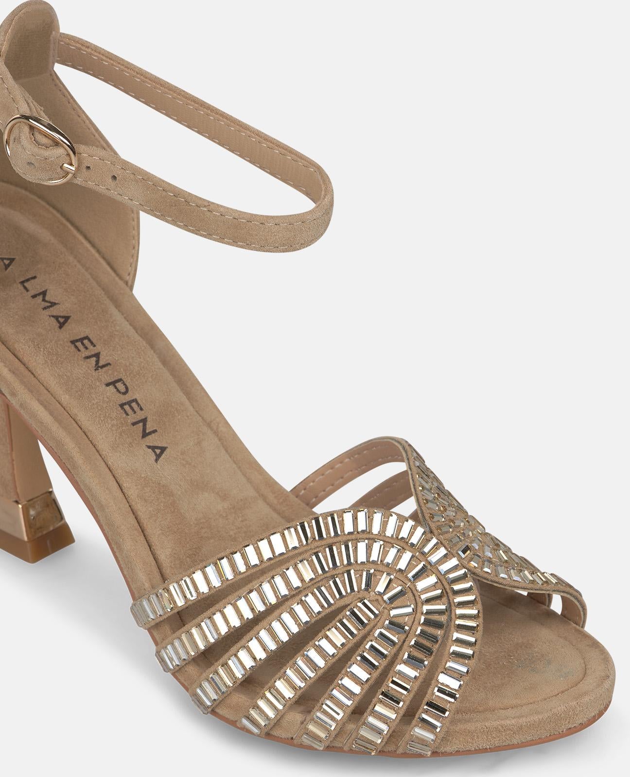 alma-en-pena-riemchensandalen-metallic-10-5-cm-absatz-arena image 4
