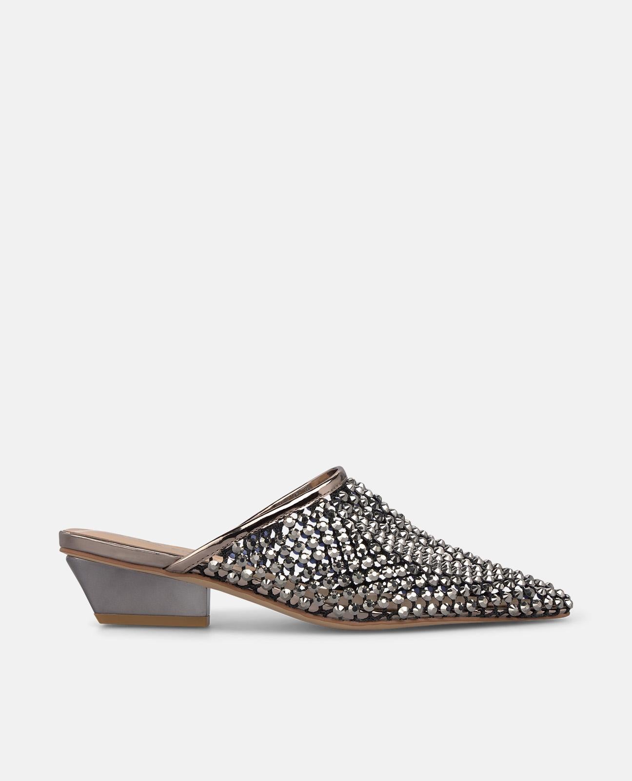 alma-en-pena-mesh-mule-mit-spitzzehe-5-cm-blockabsatz-in-plateado image 3