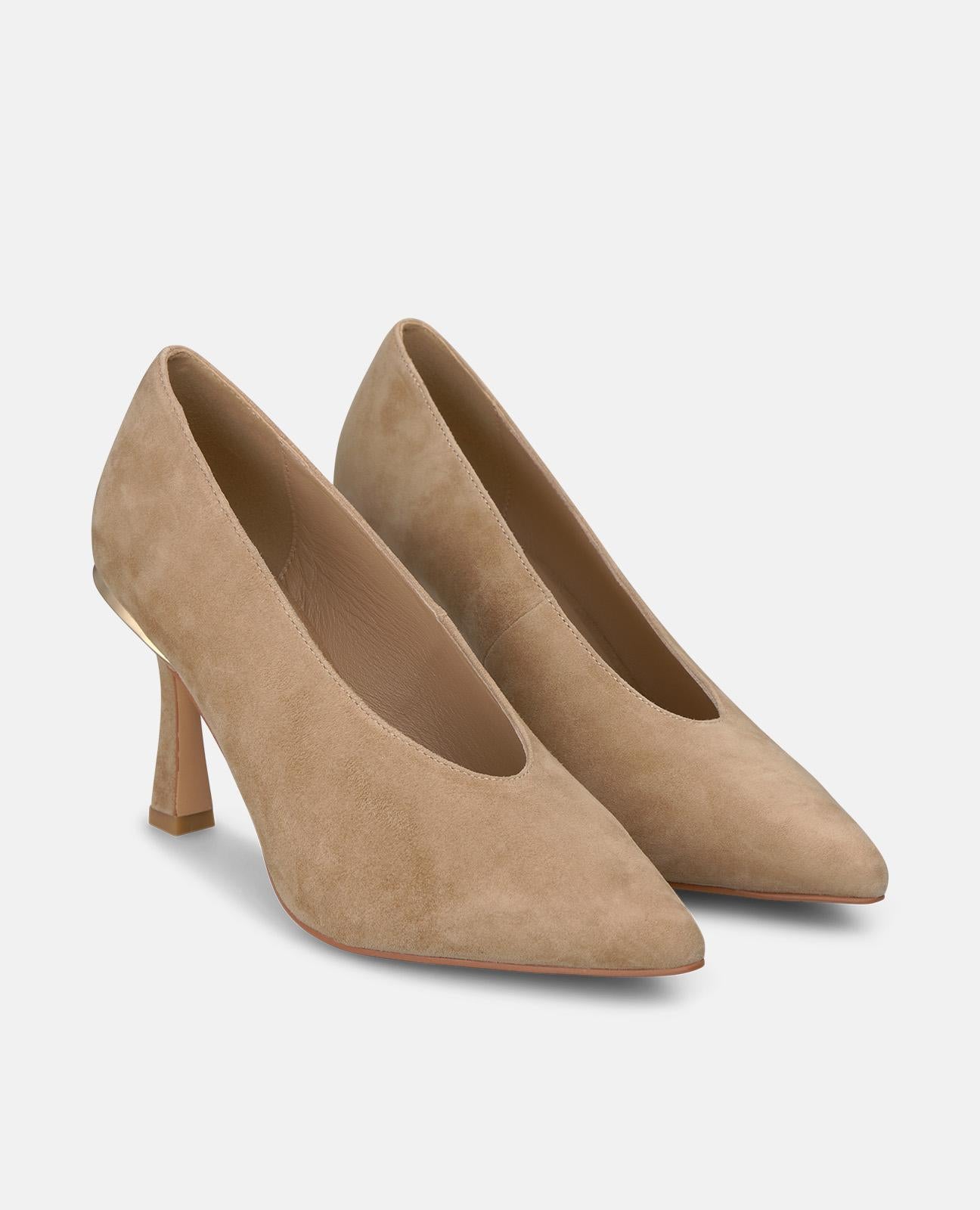 alma-en-pena-suede-pumps-mit-spitzzehe-8-cm-absatz-in-arena image 2