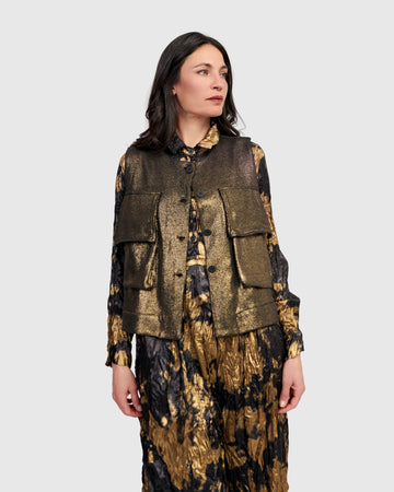 alembika-queenie-utility-weste-damen-gold-metallic image 3