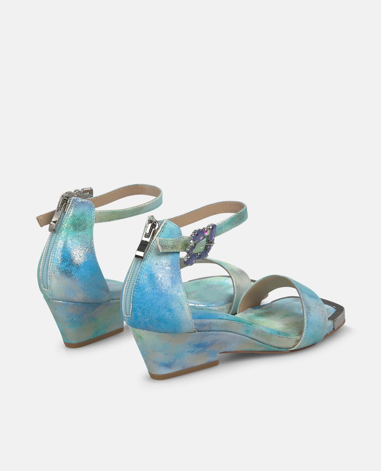alma-en-pena-riemchensandale-square-toe-6-cm-blockabsatz-blau image 3