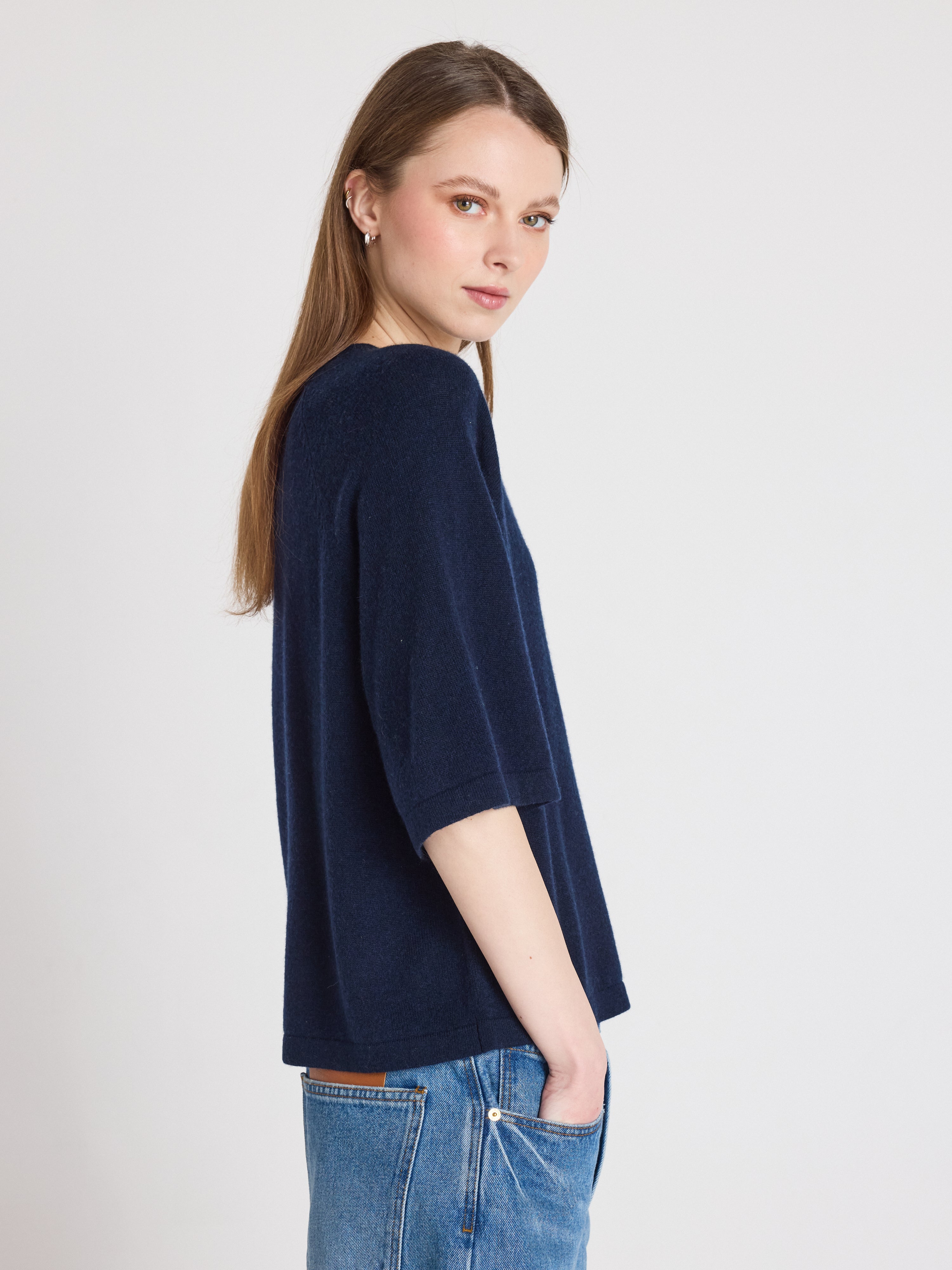 absolut-leana-kaschmir-pullover-damen-rundhals-oversize-navy image 3