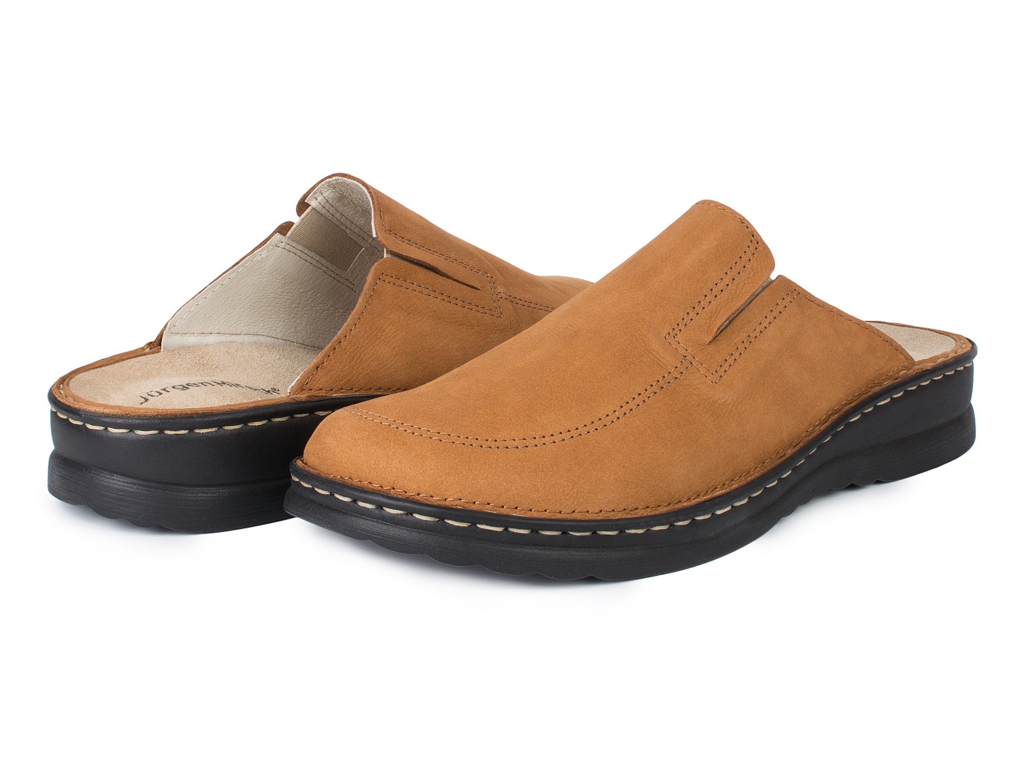 aerosoft-j-rgen-hirsch-ergo-04-herren-leder-clog-mit-wechselfu-bett image 3