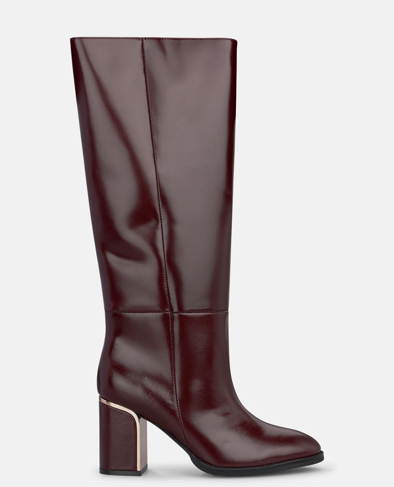 alma-en-pena-stiefel-mit-absatz-bordeaux-nappaleder-8-cm-blockabsatz image 1