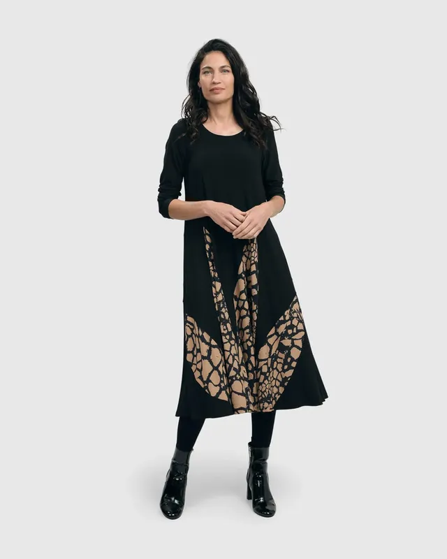 alembika-tekbika-flame-trapeze-kleid-desert image 1