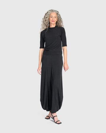 alembika-essential-slinky-mockneck-tee-schwarz-basic image 7