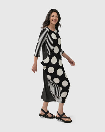alembika-minnie-midi-dress-mono-punkte-kleid image 4