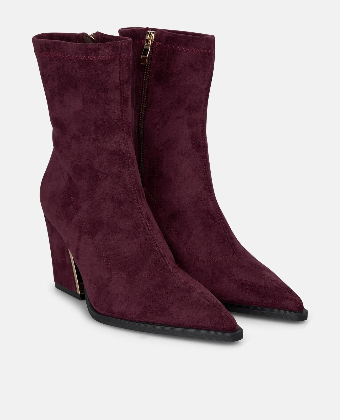 alma-en-pena-suede-look-boots-stiefelette-bordeaux-8-cm-27-cm-schaft image 2