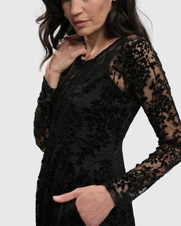 alembika-racey-lacey-button-down-tunika-lace-schwarz image 4