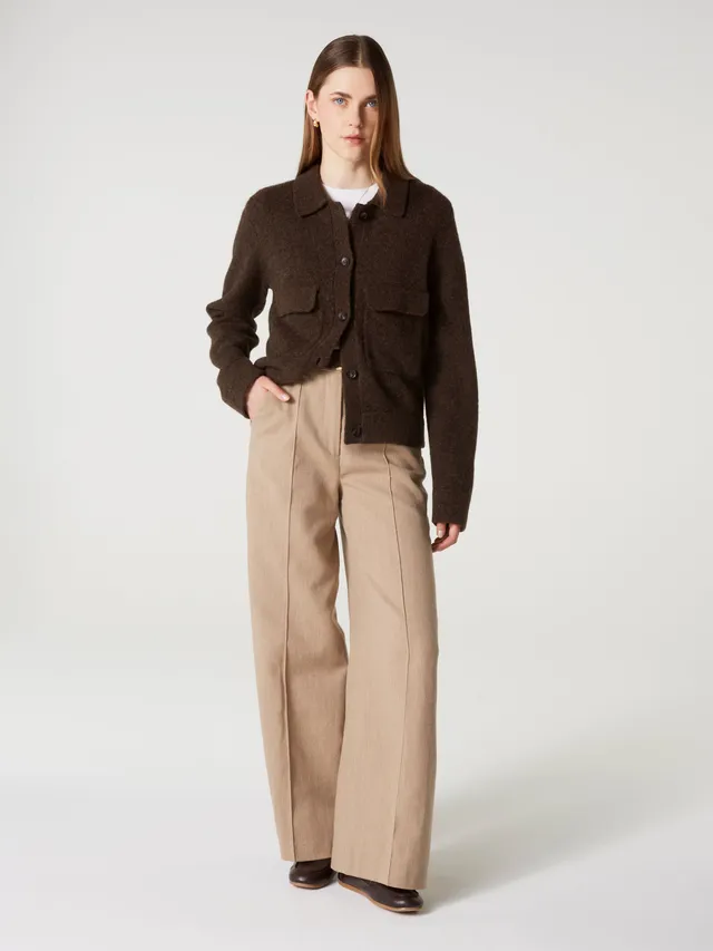 absolut-maiwen-damen-jacke-wolle-baumwolle-braun image 1