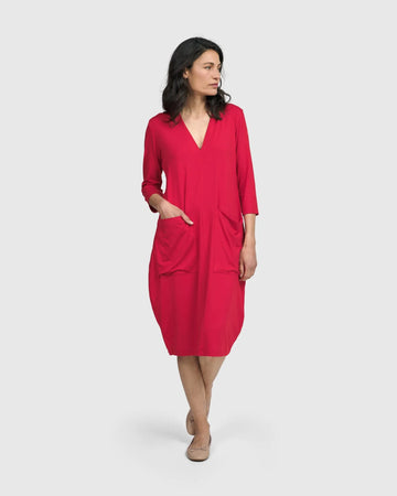 alembika-essential-cargo-kleid-red-rose image 3