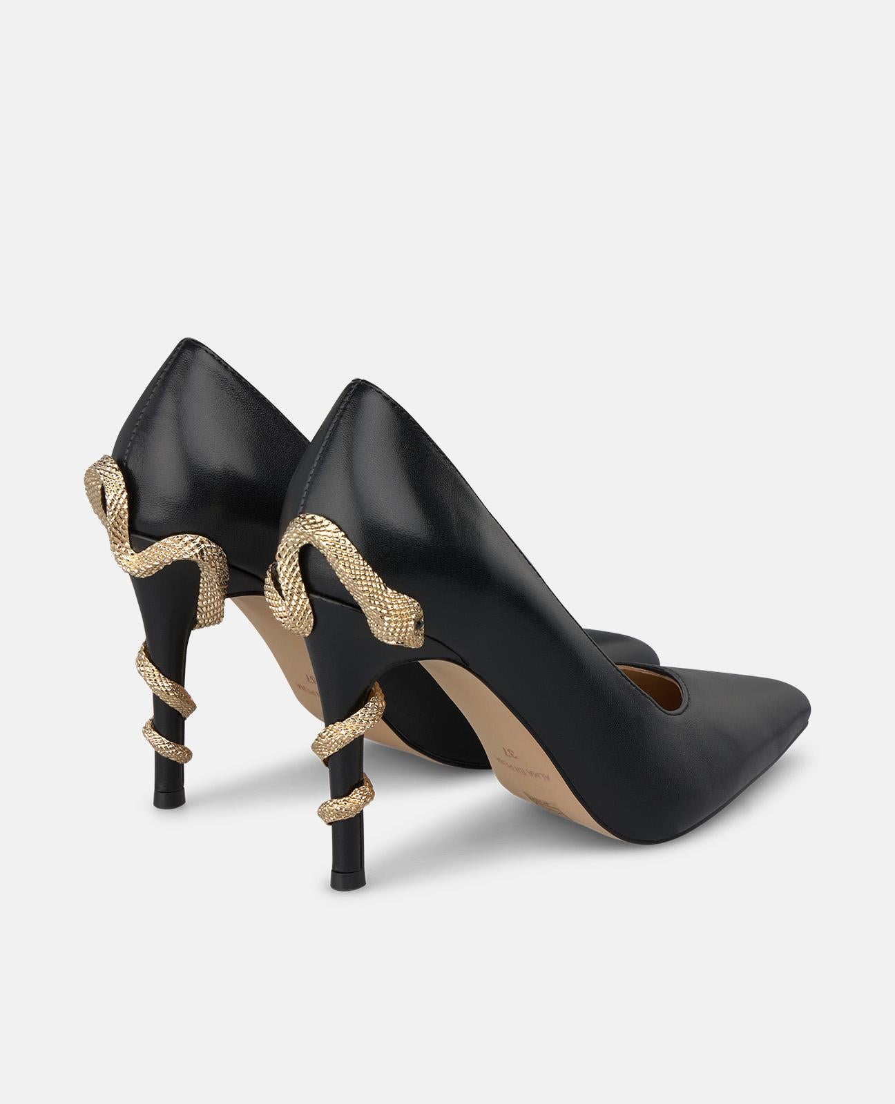 alma-en-pena-alfa-64167-leder-pumps-mit-schlangenprint-schwarz-10-cm image 3