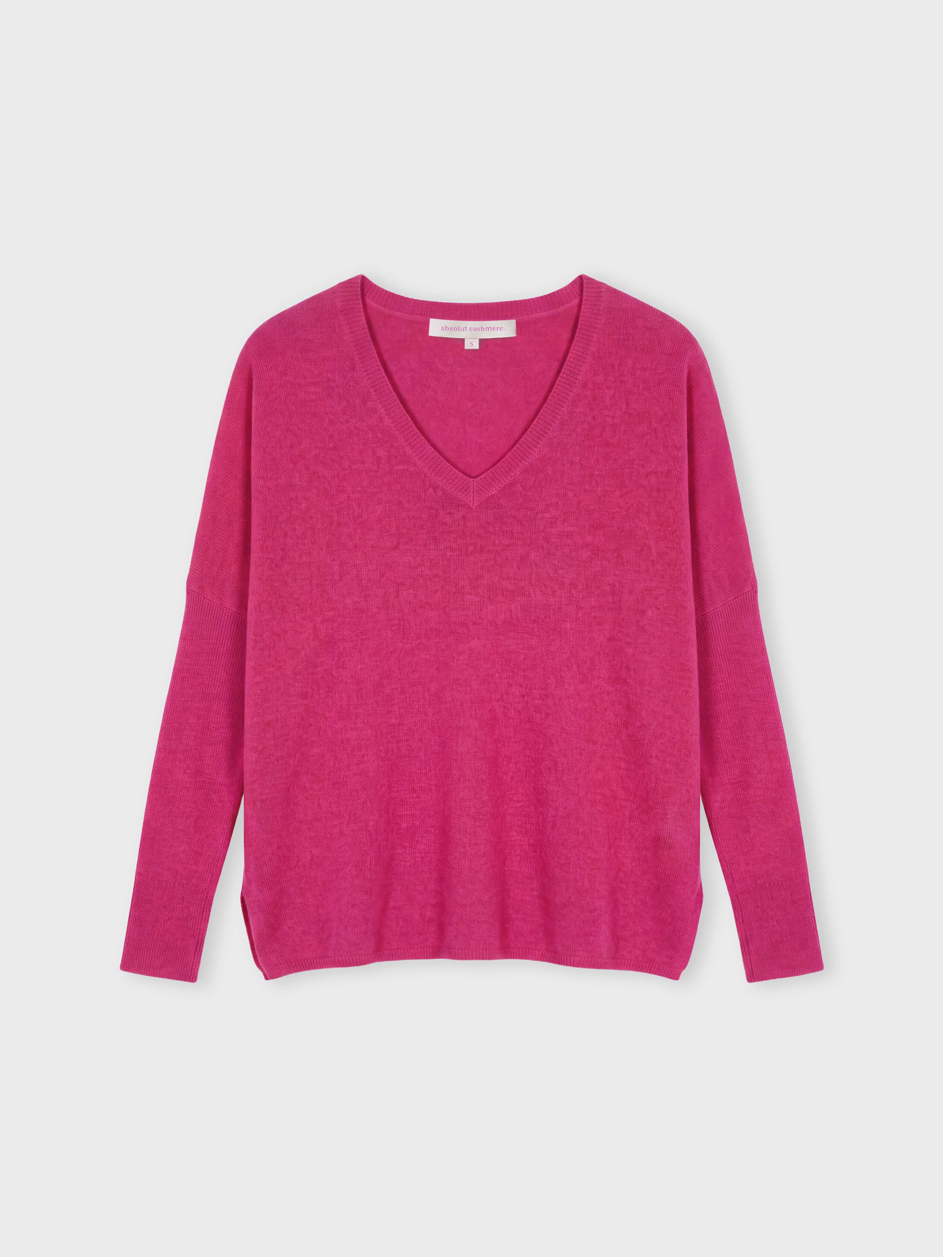 absolut-camille-pull-poncho-damen-kaschmir-v-ausschnitt image 2