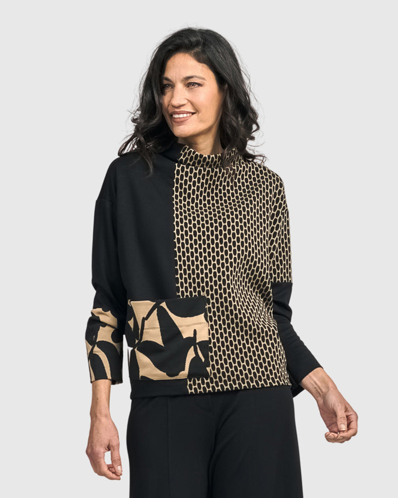 alembika-mirabelle-funnel-neck-top-mix image 1